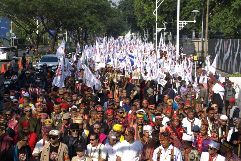 Unjuk Rasa Tuntutan Atas Pengesahan RUU Masyarakat Adat