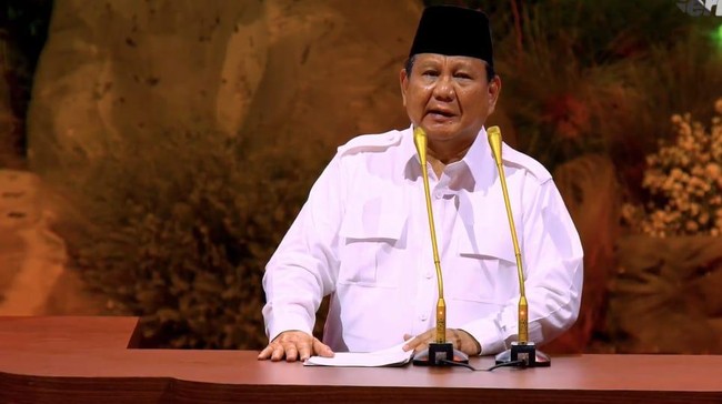 Prabowo Subianto (saat Perayaan HUT Ke-17 Partai Gerindra)