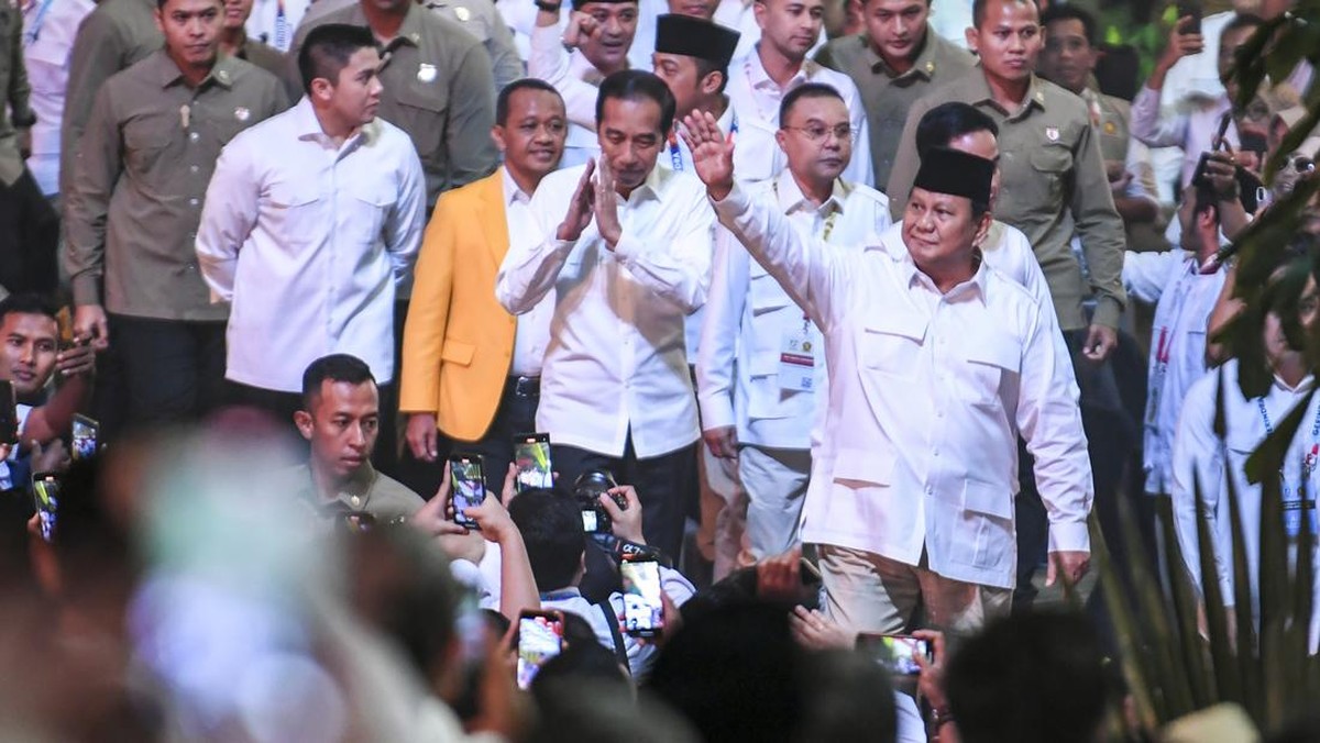 Presiden Ke- 7 RI Joko Widodo (Saat Menghadiri Perayaan HUT Ke-17 Partai Gerindra)